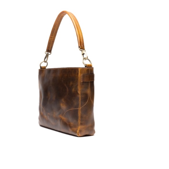 BROWN LEATHER PURSE - Picture 1 of 15